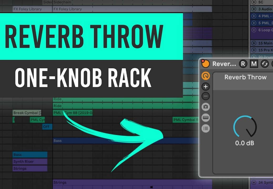 Reverb Throw One Knob Effect – Dark Progressive Techno | Ableton Tutorial