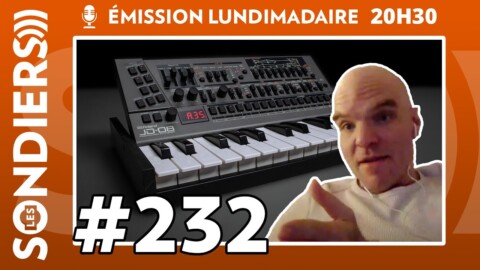 Emission live #232 – Le JD-08 et ses faders de 1cm, mais ça sonne (ft. Airwave)