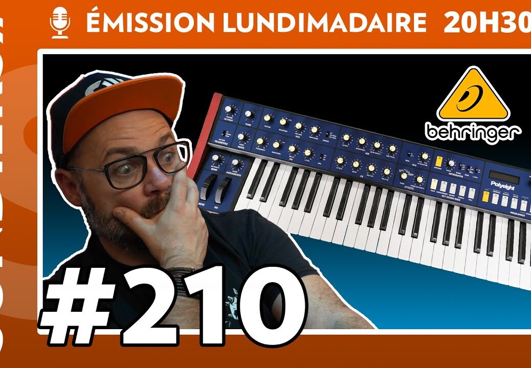 Emission live #210 – Un BEHRINGER PolyEight en préparation (copie du Korg Polysix)