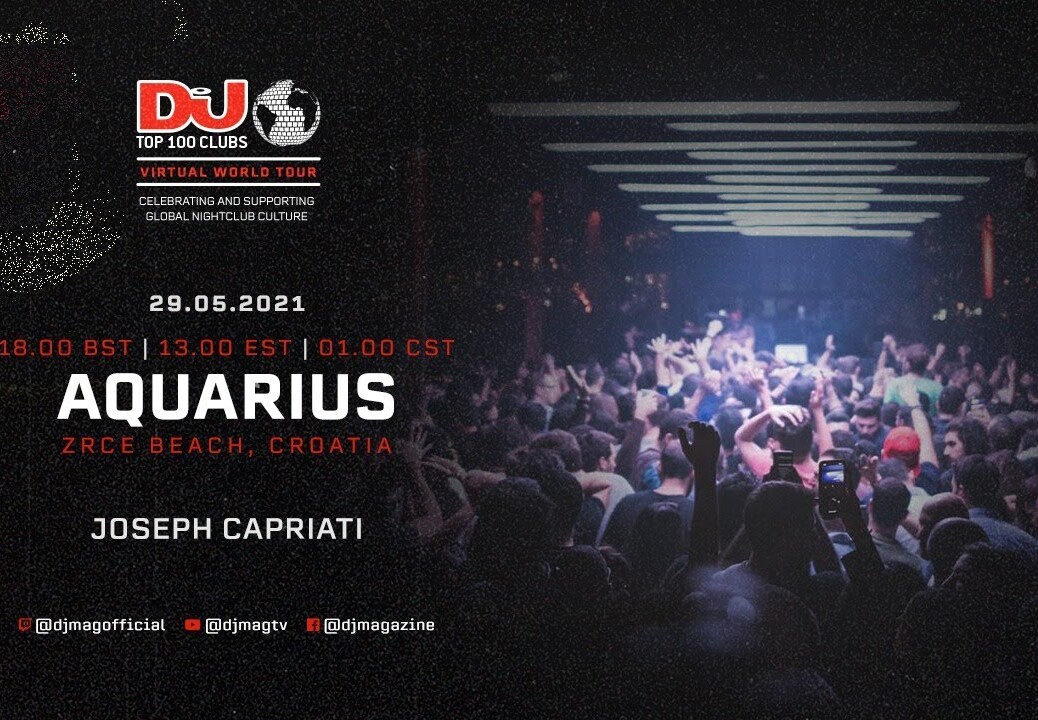 Joseph Capriati Set For Aquarius, Croatia As Part Of The #Top100Clubs Virtual World Tour