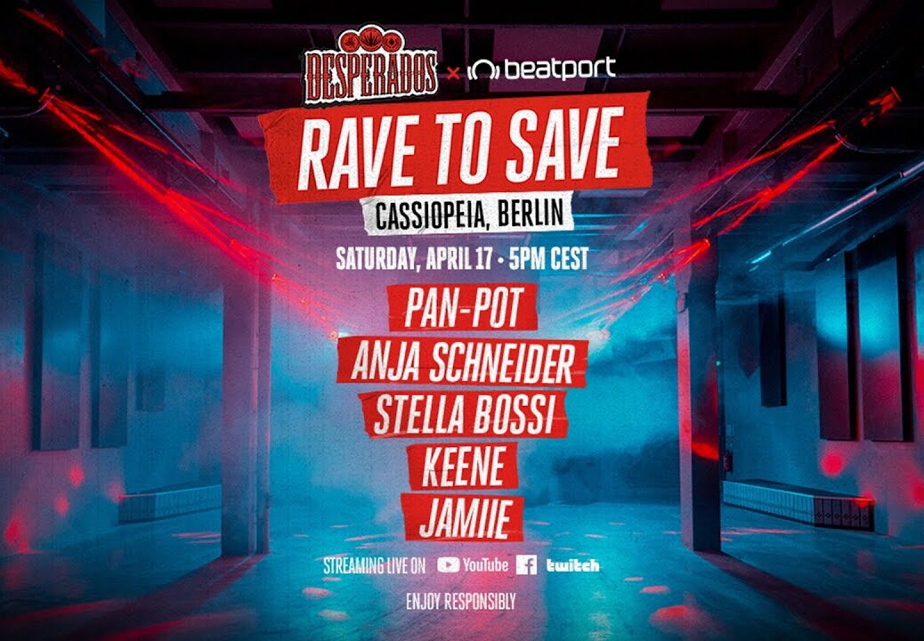 Pan-Pot DJ set – Rave to Save Cassiopeia Berlin | @Desperados x @Beatport Live