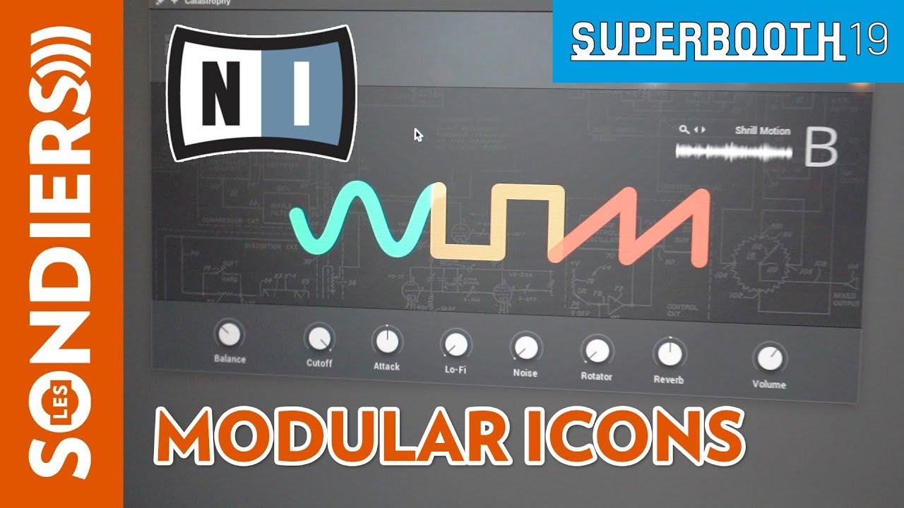 [SUPERBOOTH 2019] NATIVE INSTRUMENTS MODULAR ICONS = WOW ! Virtual