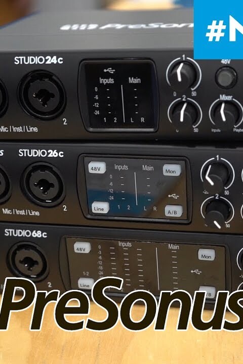 [NAMM 2019] PRESONUS INTERFACES AUDIO USB-C 24C / 26C / 68C / 1810C / 1824C