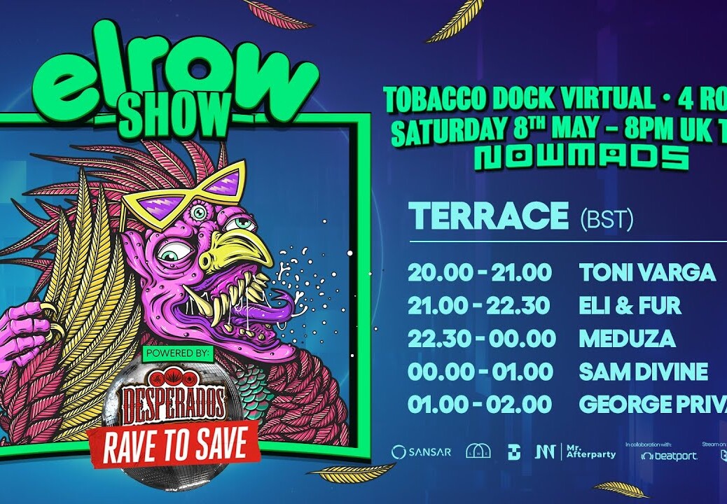 Toni Varga – elrow at Tobacco Dock Virtual | The Terrace | @Beatport Live