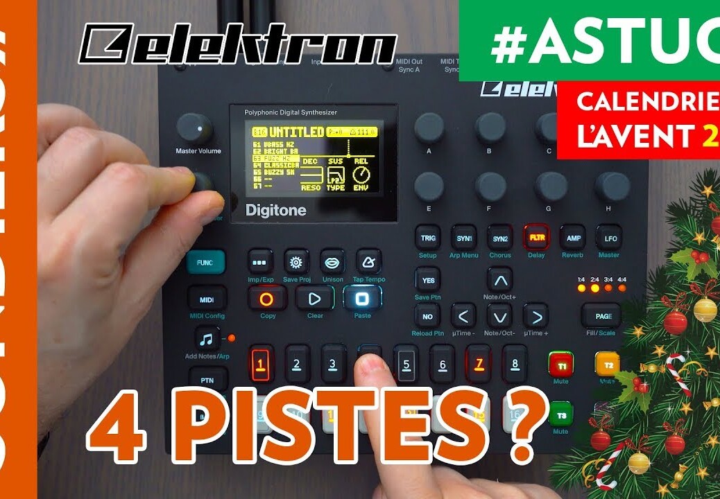 DEPASSER LA LIMITE DES 4 PISTES SUR DIGITONE – Le Calendrier de l’Avent des Astuces Home Studio