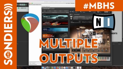 CONFIGURER PLUSIEURS SORTIES DANS UN PLUGIN KONTAKT AVEC REAPER (avec Abbey Road Modern Drummer)