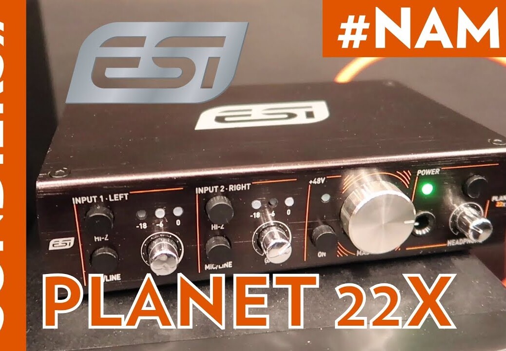 [NAMM 2018] ESI PLANet 22X : 2 channel audio interface via ethernet