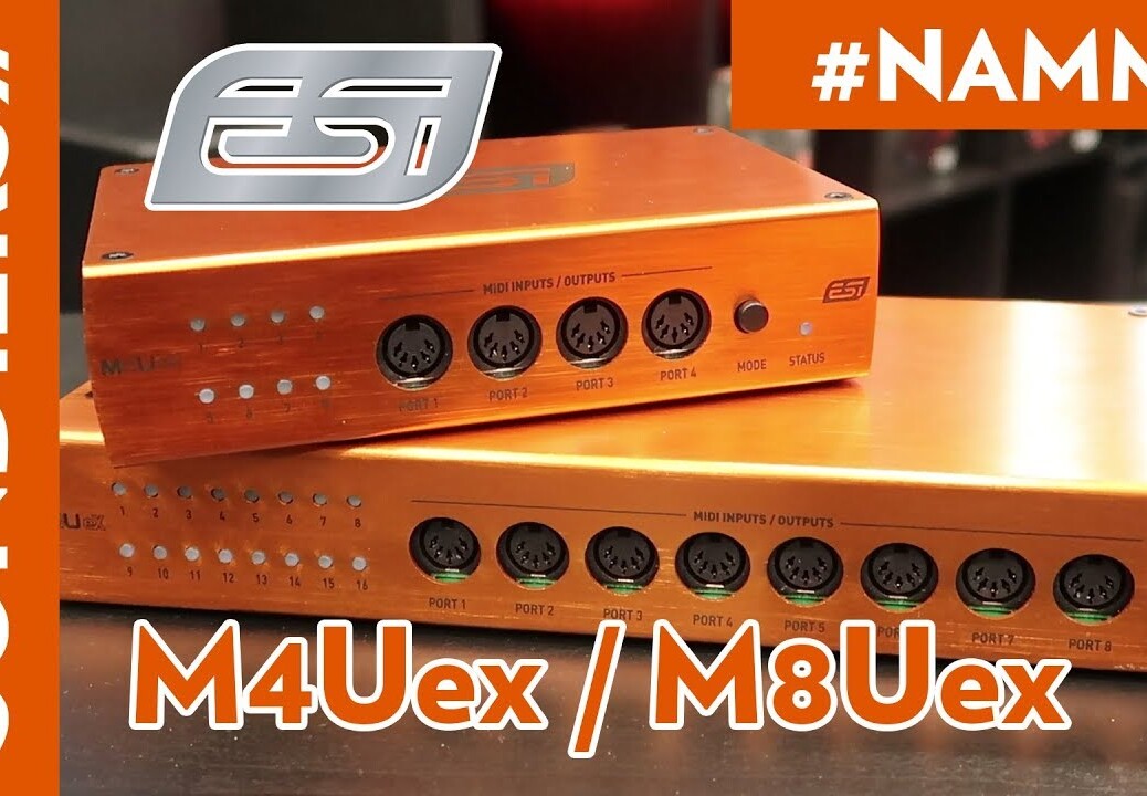 [NAMM 2018] ESI M4Uex / M8Uex 8 and 16 PORTS MIDI INTERFACES [VOSTFR]