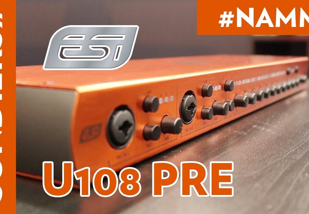 [NAMM 2018] ESI U108 PRE – 10 Preamps USB 2.0 Audio Interface