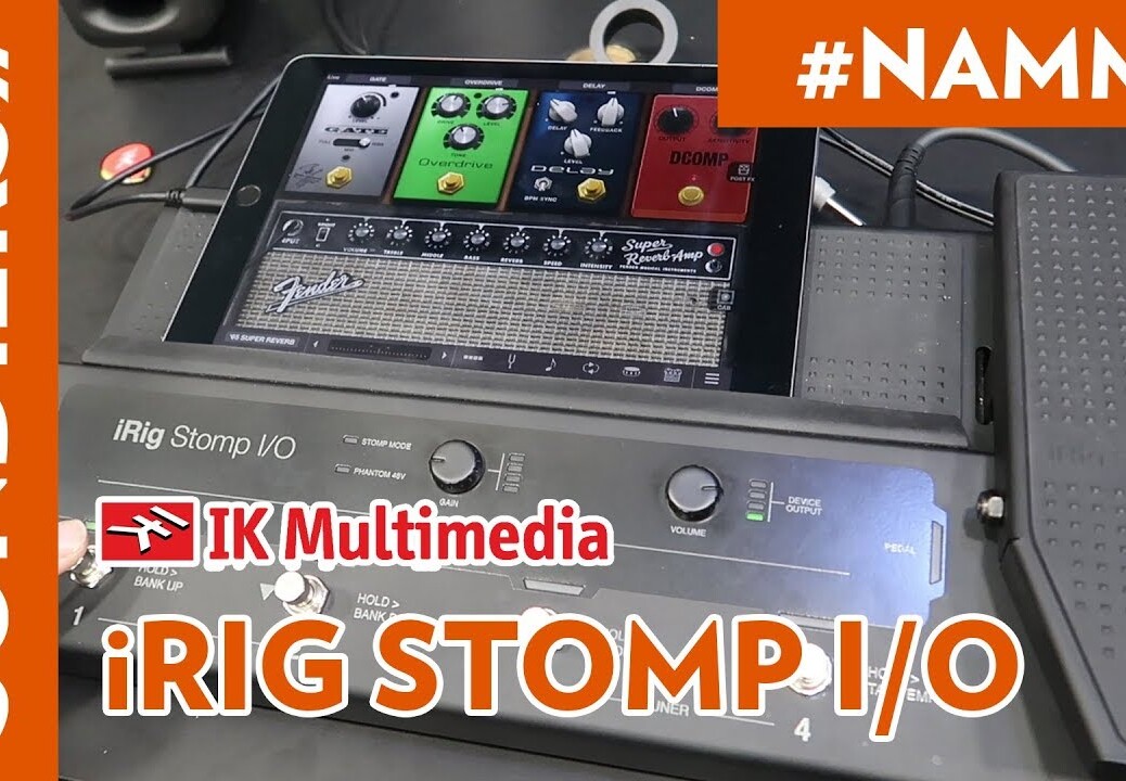 [NAMM 2018] IK MULTIMEDIA IRIG STOMP I/O : Pedalboard for Amplitube