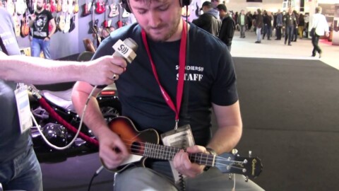 [MESSE 2016] Asmoth et le (Y)ukulele électrique Les Paul d’Epiphone