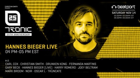 Hannes Bieger DJ set – Tronic 25th Anniversary | @Beatport Live