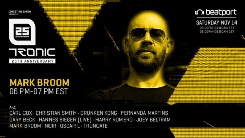 Mark Broom DJ set – Tronic 25th Anniversary | @Beatport Live