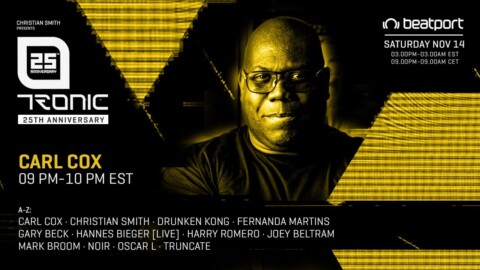 Carl Cox DJ set – Tronic 25th Anniversary | @Beatport Live