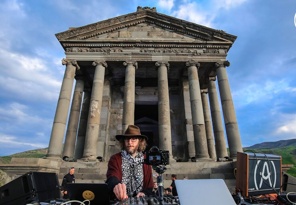 Acid Pauli at Garni Temple near Yerevan, Armenia for Cercle