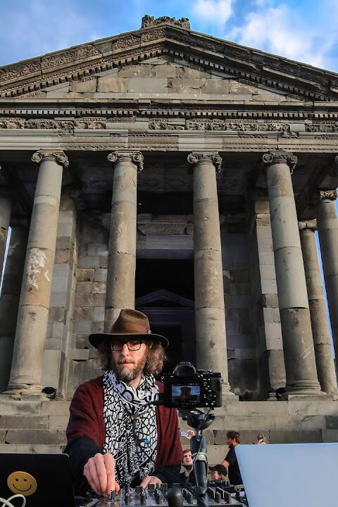 Acid Pauli at Garni Temple near Yerevan, Armenia for Cercle