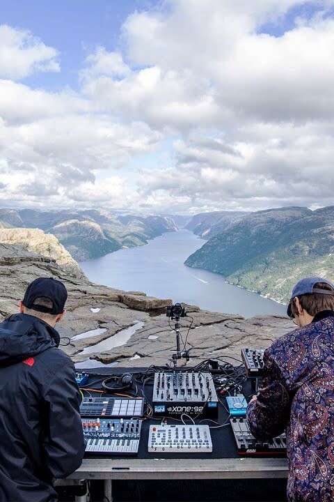 Einmusik b2b Jonas Saalbach live at Preikestolen in Norway for Cercle