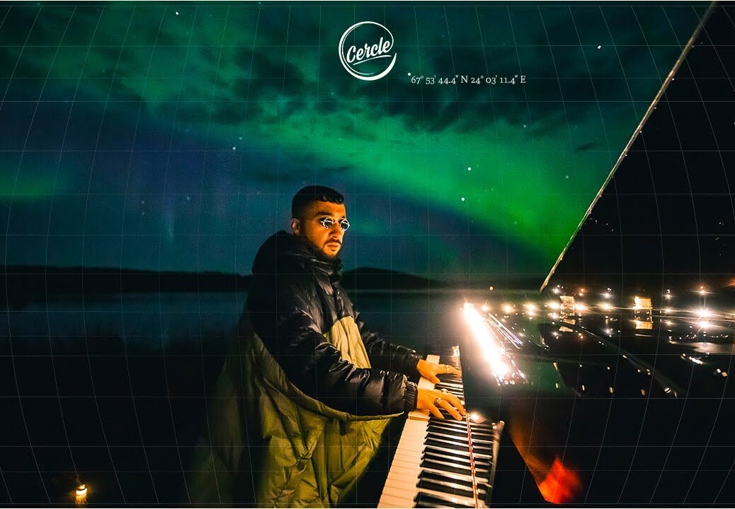 Sofiane Pamart live under the Northern Lights, in Lapland, Finland for Cercle