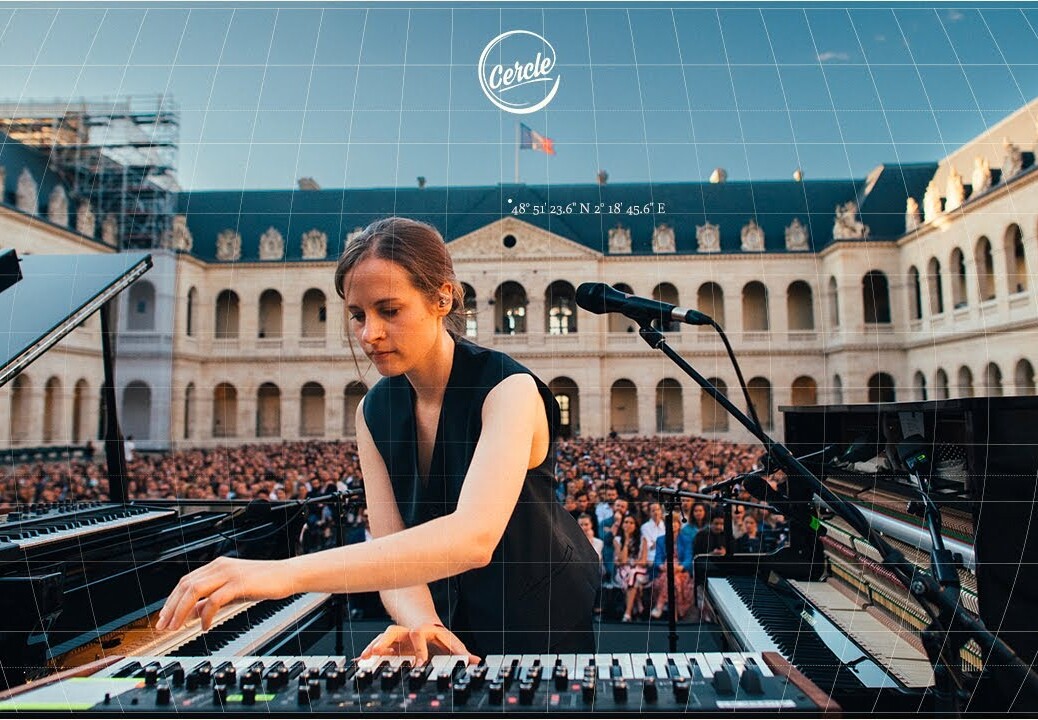 Hania Rani live at Invalides, in Paris, France for Cercle