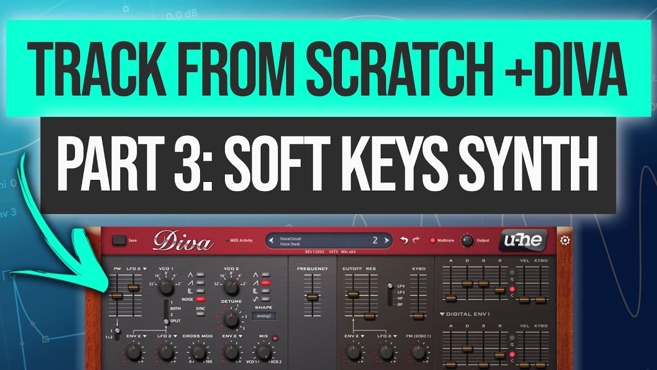 Track from Start to Finish | Part 3: Soft Keys Synth | Ableton & Diva ...