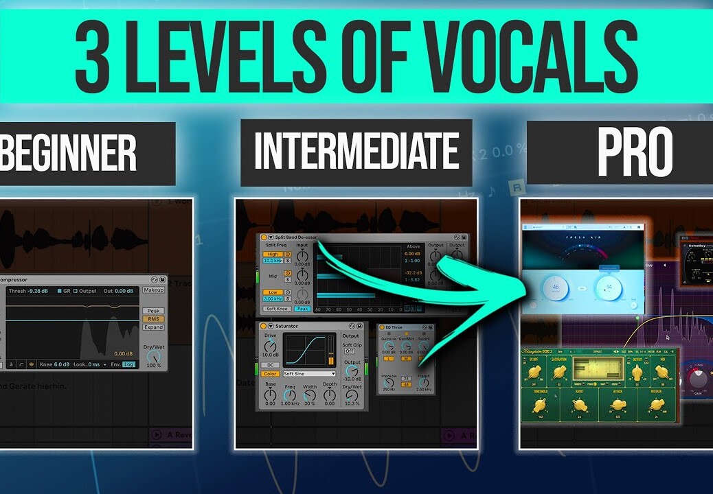 3 LEVELS of VOCAL Processing – FREE Vocal Samples included