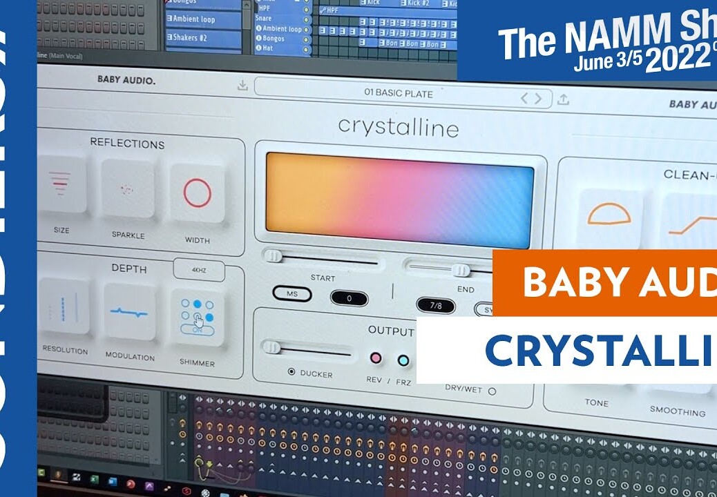 [NAMM 2022] BABY AUDIO CRYSTALLINE : Reverb algorithmique polyvalente, du vintage au moderne