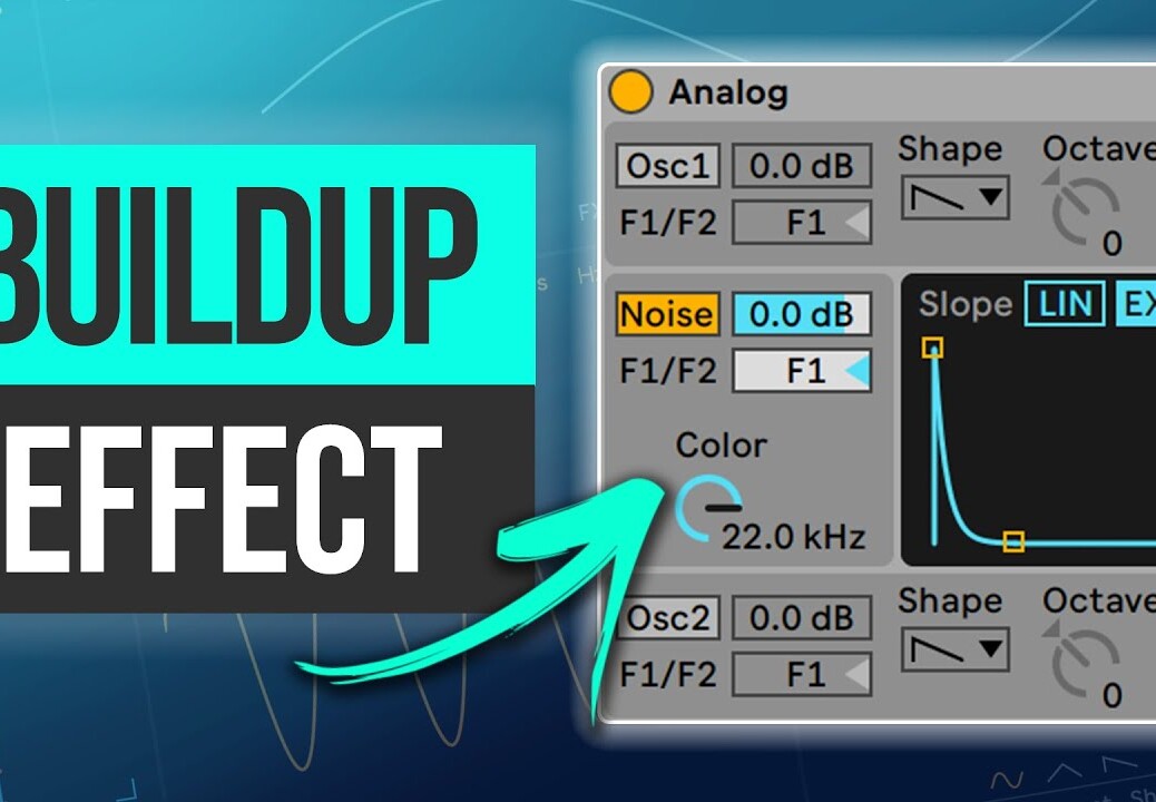 Buildup Noise Snare FX in Analog | Melodic Techno Ableton Tutorial
