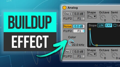Buildup Noise Snare FX in Analog | Melodic Techno Ableton Tutorial
