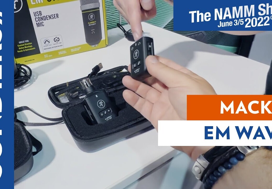 [NAMM 2022] MACKIE EM WAVE – Kit Emetteur / Récepteur sans fil pour micro XLR ou micro cravate