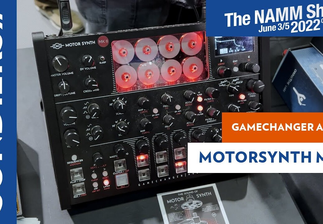[NAMM 2022] GAMECHANGER AUDIO MOTORSYNTH MKII – Le synthé à moteurs et capteurs optiques