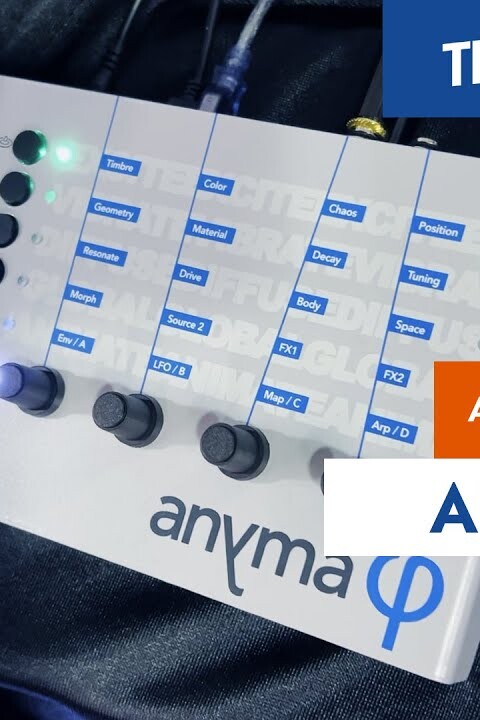 [NAMM 2022] AODYO INSTRUMENTS ANYMA PHI – Synthé à modélisation physique avec capteur piezo