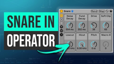 Snare Sound Design in Operator + Free 909 Drum Rack | Ableton Tutorial