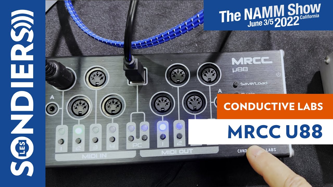 [NAMM 2022] CONDUCTIVE LABS MRCC U88 (et expanders) routeur midi 4 in