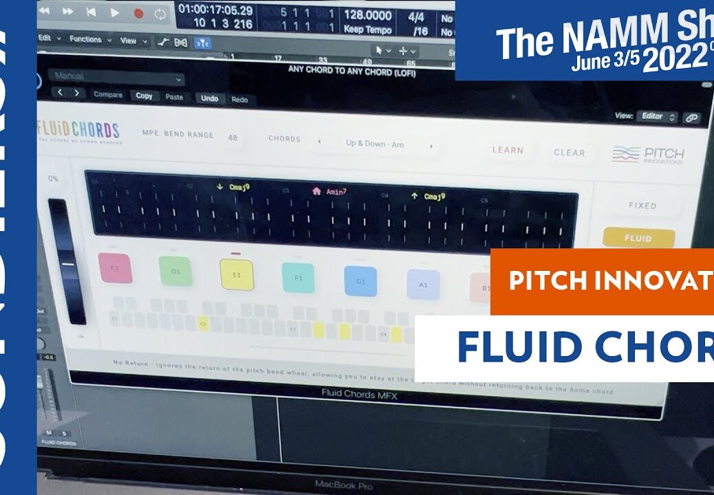 [NAMM 2022] PITCH INNOVATIONS – FLUID CHORDS : plugin de transitions entre accords via MPE