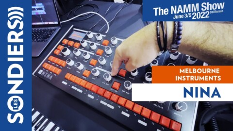 [NAMM 2022] MELBOURNE INSTRUMENTS NINA – Synthé polyphonique 12 voix à potards motorisés