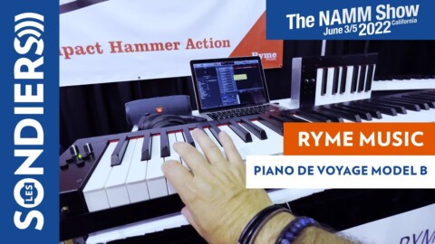 [NAMM 2022] RYME MUSIC – PIANO DE VOYAGE MODEL B – Clavier à toucher lourd démontable / portable.