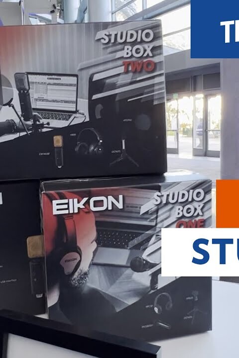 [NAMM 2022] EIKON STUDIO BOX ONE/TWO/THREE – package micro / casque / antipop / Media Preview Day