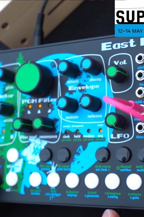 [SUPERBOOTH22] CRE8AUDIO EAST BEAST – Synthétiseur monophonique semi modulaire pas cher