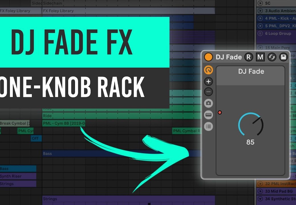 One-knob DJ Fade to Grey Effect Rack (Wash Out) | Ableton Tutorial