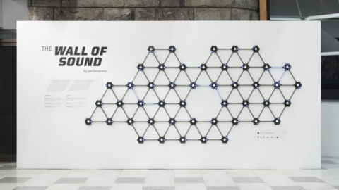 the wall of sound by panGenerator makes electronic music from your voice – Designboom