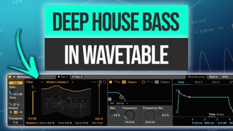 How to Make a Deep House Bass in Wavetable | Beginner Ableton Tutorial