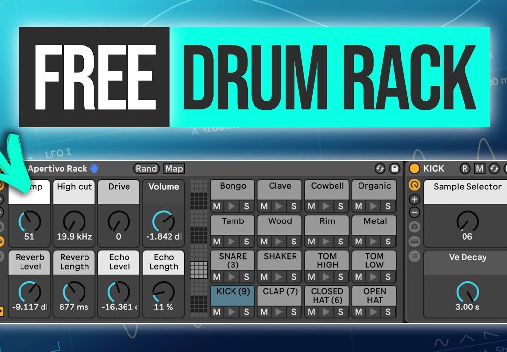 Use this Free Ableton Drum Rack to Start Tracks Faster