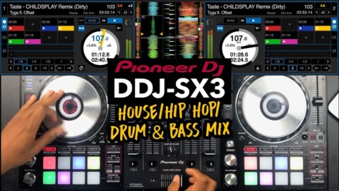 Pioneer DDJ SX3 – House / Hip Hop / Drum & Bass Mix – #SundayDJSkills