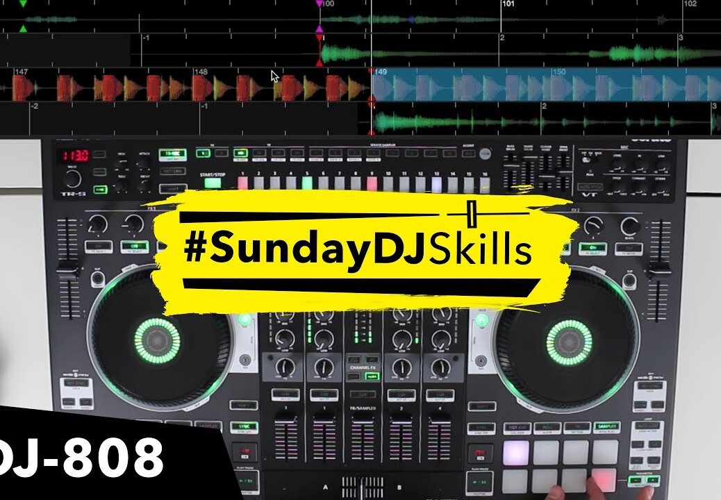 Roland DJ 808 – An Acapella, 4 Decks and the TR-S Drums – #SundayDJSkills