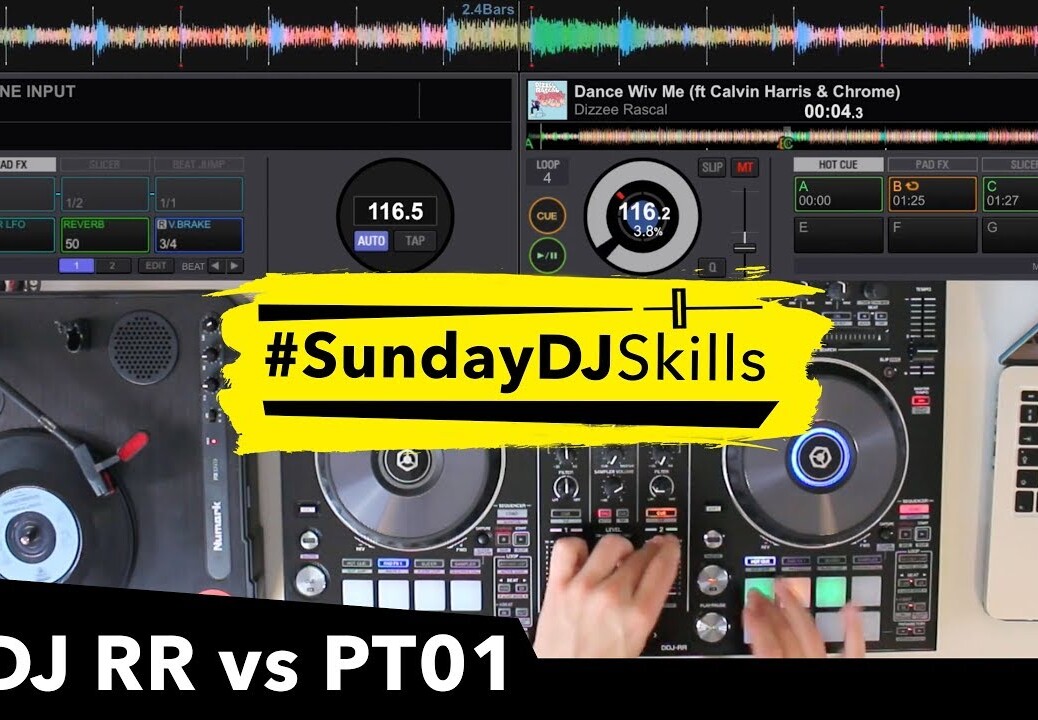 Pioneer DDJ RR vs Numark PT01 (Vinyl & DVS) – Hip Hop Performance