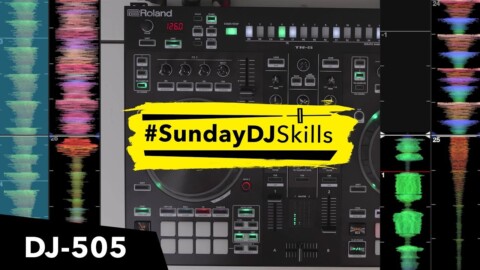 Roland DJ 505 Performance – Remixing With TRS Drums, Acapellas & 4 Decks