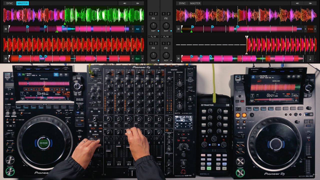 Mixing Techniques For a TECHNO DJ Set - DJM-V10 & CDJ3000s - Virtual ...