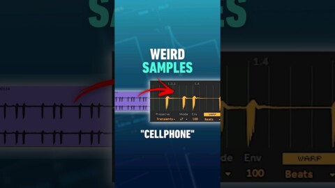 Weird Samples Cellphone [Ableton Tips] #shorts #ableton #musicproduction