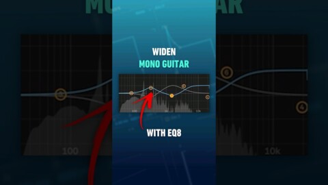 Widen Guitar with EQ Eight [Ableton Tips] #shorts #ableton #musicproduction
