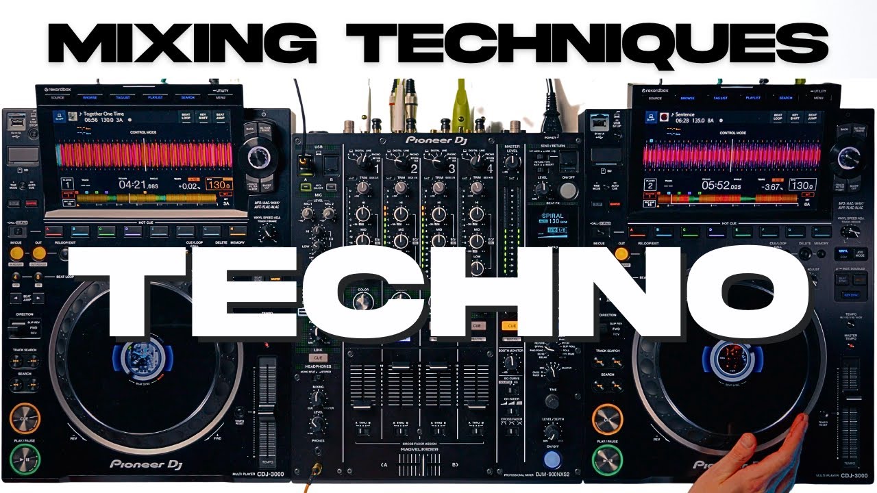 Mixing Techniques for a Techno DJ Set CDJ 3000s Virtual Clubbing Life